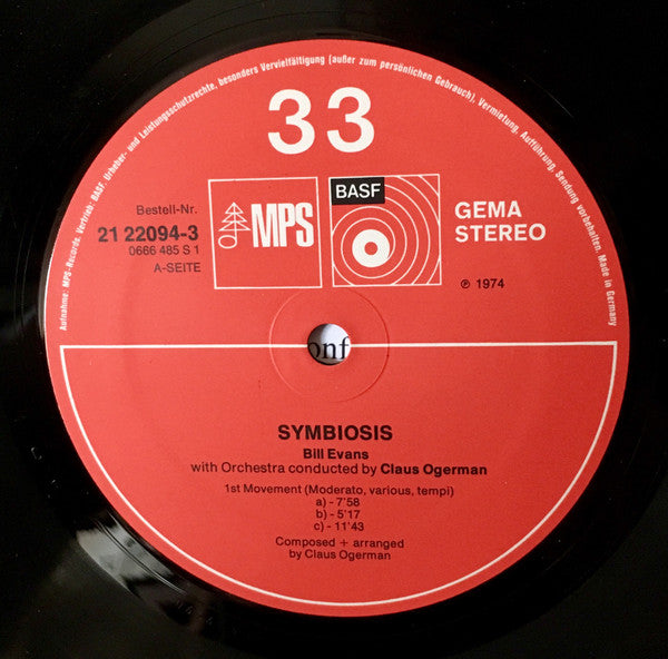 Bill Evans : Symbiosis (LP, Gat)
