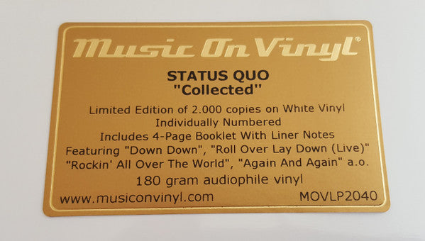 Status Quo : Collected (2xLP, Comp, Ltd, Num, Whi)