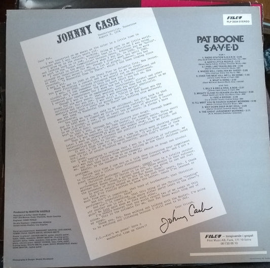 Pat Boone : S-A-V-E-D (LP)