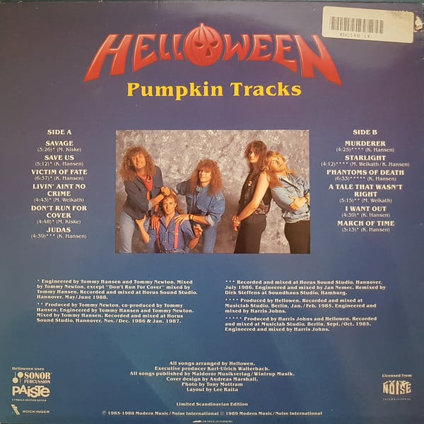 Helloween : Pumpkin Tracks (LP, Comp, Ltd)