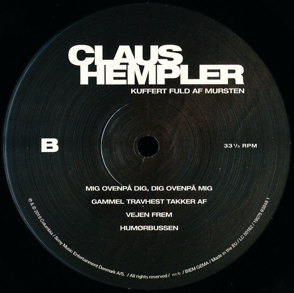 Claus Hempler : Kuffert Fuld Af Mursten (LP, Album)