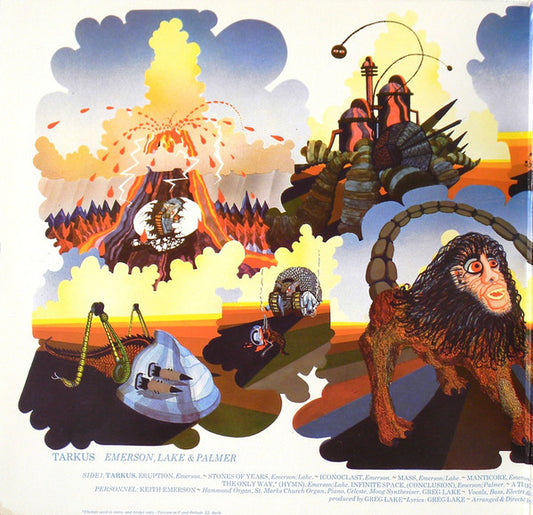 Emerson, Lake & Palmer : Tarkus (LP, Album, RE, Gat)