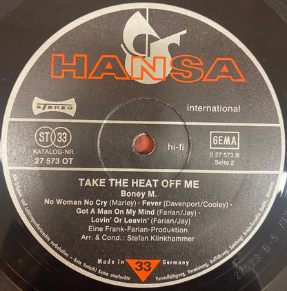 Boney M. : Take The Heat Off Me (LP, Album, RP)