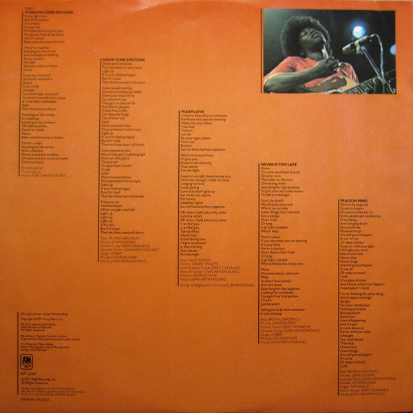 Joan Armatrading : Show Some Emotion (LP, Album)