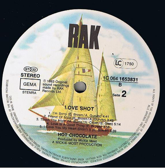 Hot Chocolate : Love Shot (LP, Album)