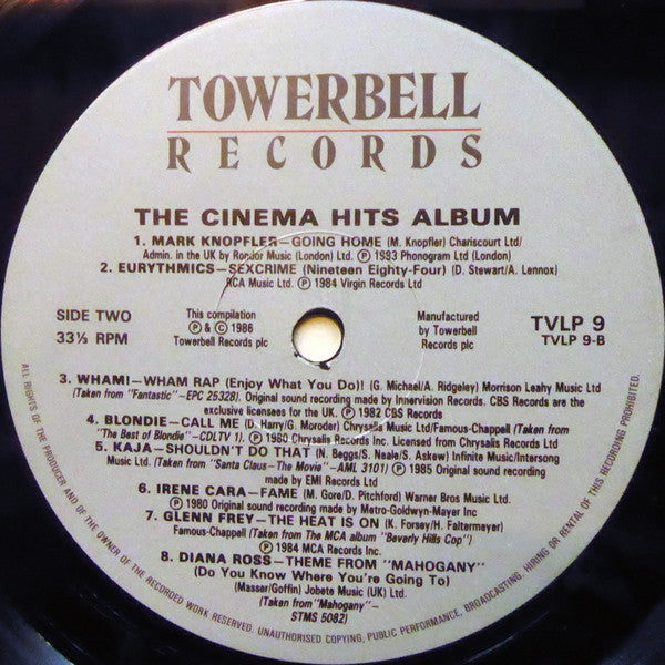 Various : The Cinema Hits Album (LP, Comp)