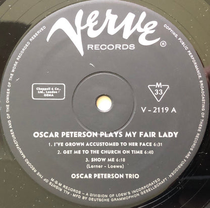 Oscar Peterson : Plays My Fair Lady (LP, Mono)