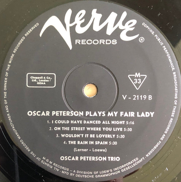 Oscar Peterson : Plays My Fair Lady (LP, Mono)