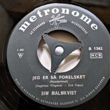 Siw Malmkvist : Buon Giorno Amore / Jeg Er Så Forelsket (7", Single)
