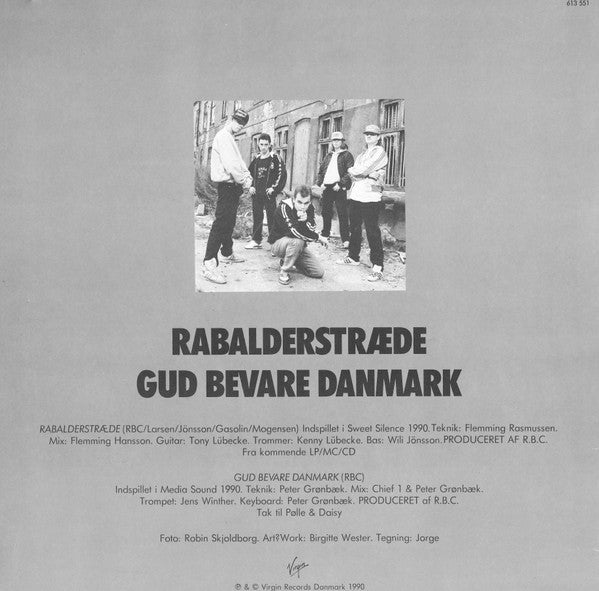 Rockers By Choice : Rabalderstræde / Gud Bevare Danmark (12")