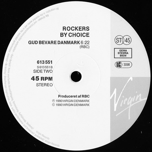 Rockers By Choice : Rabalderstræde / Gud Bevare Danmark (12")