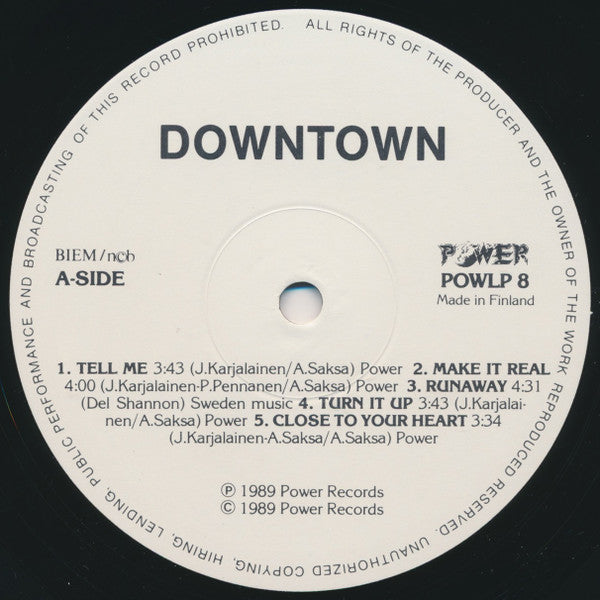 Downtown (2) : Downtown (LP, Album)