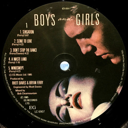 Bryan Ferry : Boys And Girls (LP, Album)