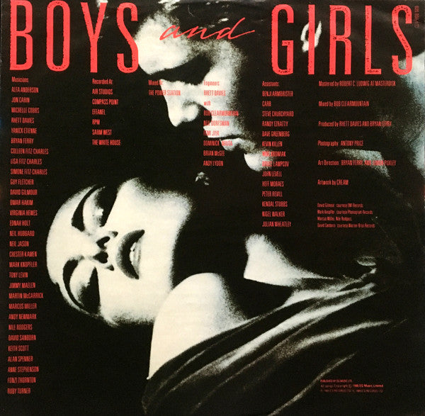 Bryan Ferry : Boys And Girls (LP, Album)