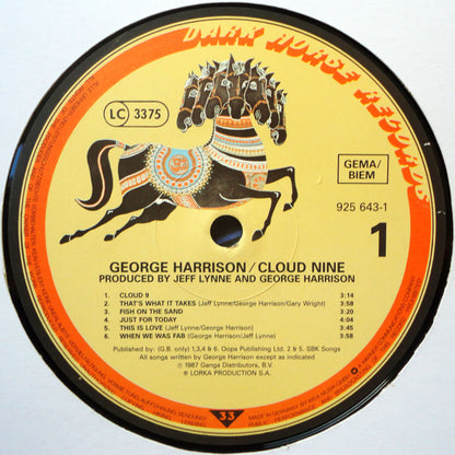 George Harrison : Cloud Nine (LP, Album)