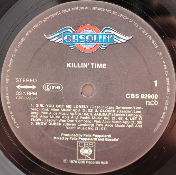 Gasolin' : Killin' Time (LP, Album)