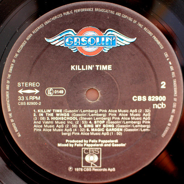 Gasolin' : Killin' Time (LP, Album)