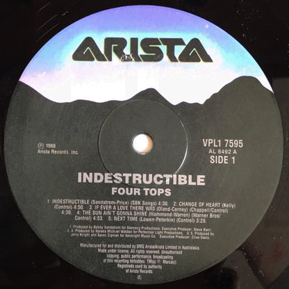 Four Tops : Indestructible (LP, Album)