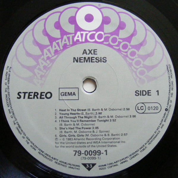 Axe : Nemesis (LP, Album)