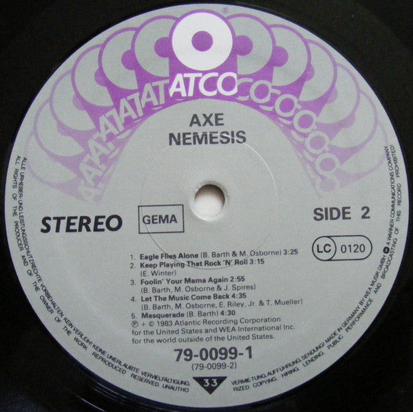 Axe : Nemesis (LP, Album)