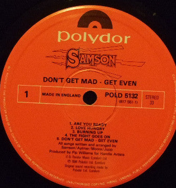 Samson (3) : Don't Get Mad - Get Even (LP, Album)
