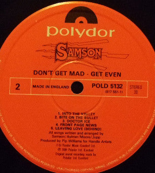Samson (3) : Don't Get Mad - Get Even (LP, Album)