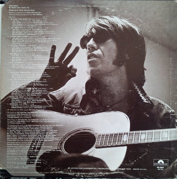 Link Wray : Be What You Want To (LP, Album, Scr)