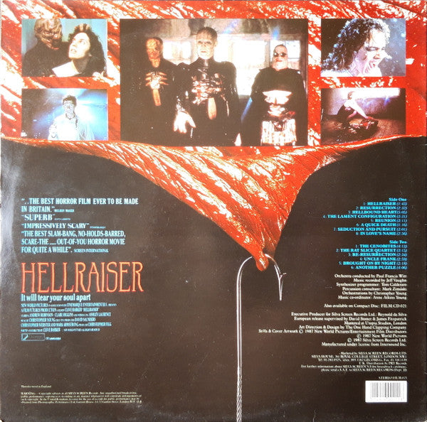 Christopher Young : Hellraiser (Original Motion Picture Score) (LP, Album)
