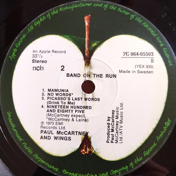 Paul McCartney And Wings* : Band on the Run (LP, Album, RE)