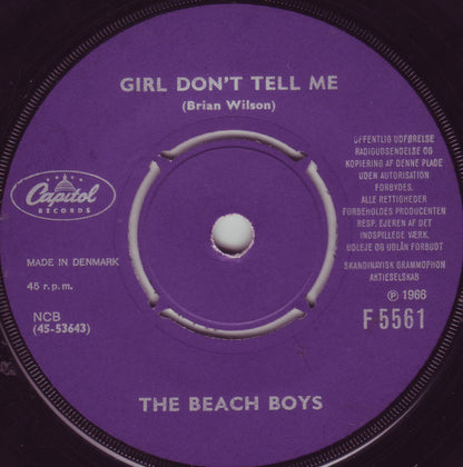 The Beach Boys : Barbara Ann / Girl Don't Tell Me (7")
