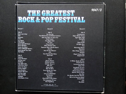 Various : The Greatest Rock & Pop Festival (3xLP, Comp, Box)