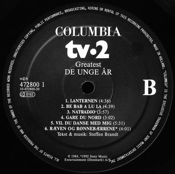 tv•2* : Greatest - De Unge År (3xLP, Comp, Gat)