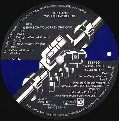 Pink Floyd : Wish You Were Here (LP, Album, RE)