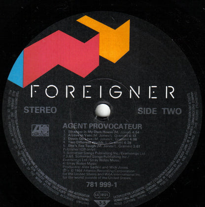 Foreigner : Agent Provocateur (LP, Album, Tel)