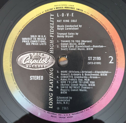 Nat King Cole : L-O-V-E (LP, Ori)