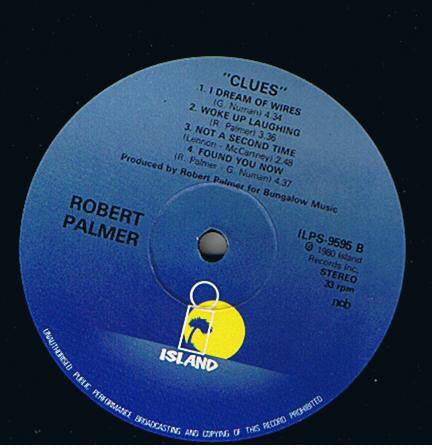 Robert Palmer : Clues (LP, Album)