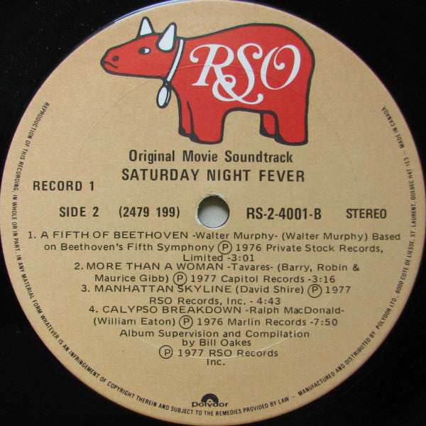 Various : Saturday Night Fever (The Original Movie Sound Track) (2xLP, Album, Comp)