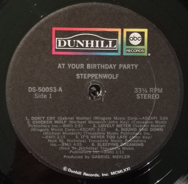 Steppenwolf : At Your Birthday Party (LP, Album, RE, Gat)