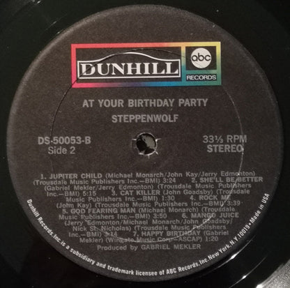 Steppenwolf : At Your Birthday Party (LP, Album, RE, Gat)