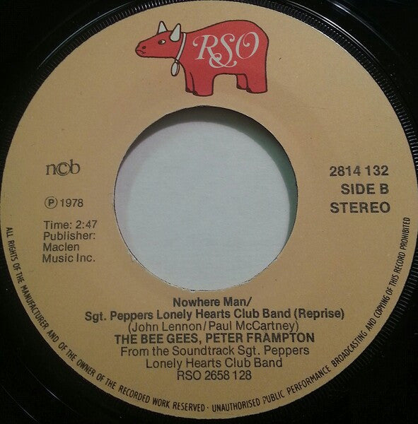 Bee Gees, Peter Frampton : Sgt. Pepper's Lonely Hearts Club Band / With A Little Help From My Friends (7", Single)