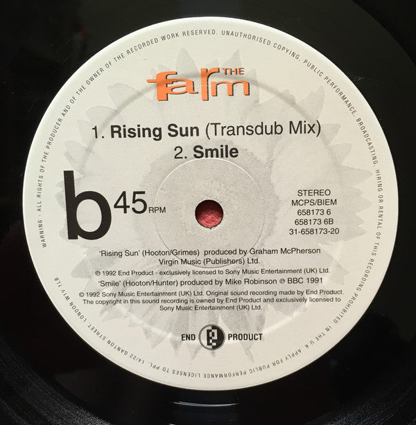The Farm : Rising Sun (12", Single)