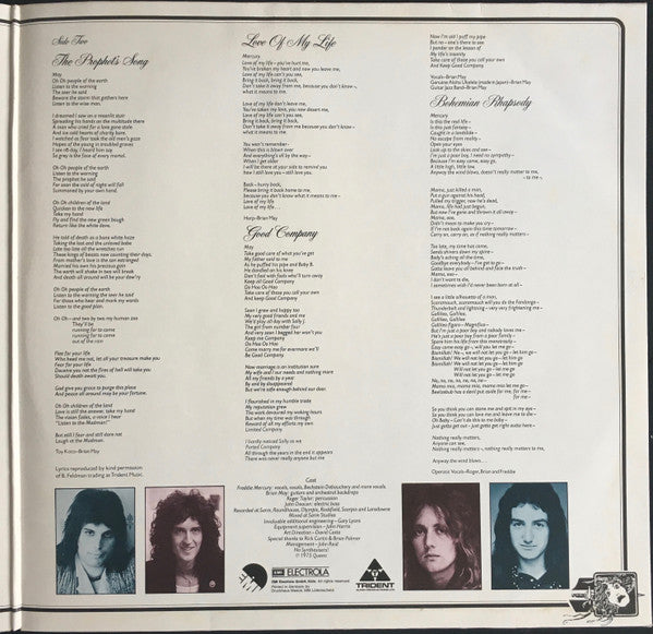 Queen : A Night At The Opera (LP, Album, RE, Gat)