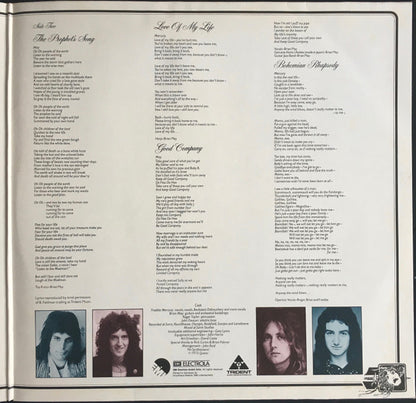Queen : A Night At The Opera (LP, Album, RE, Gat)