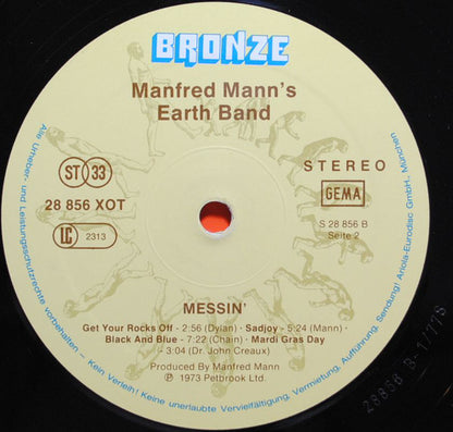Manfred Mann's Earth Band : Messin' (LP, Album, RE)