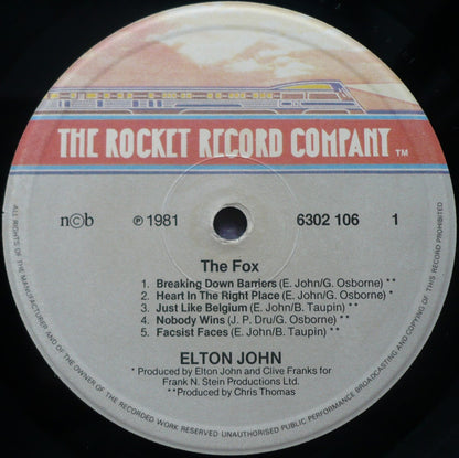 Elton John : The Fox (LP, Album)