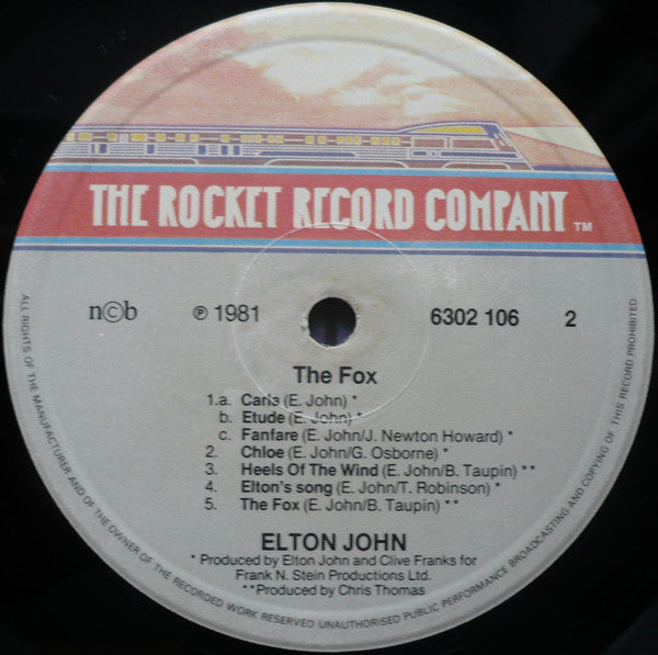 Elton John : The Fox (LP, Album)