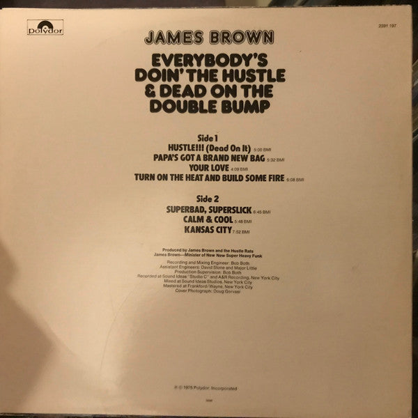 James Brown : Everybody's Doin' The Hustle & Dead On The Double Bump (LP, Album)