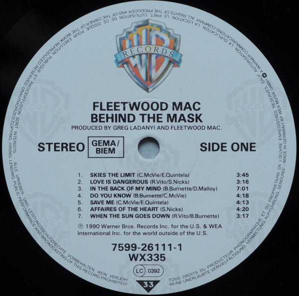 Fleetwood Mac : Behind The Mask (LP, Album)