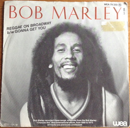 Bob Marley : Reggae On Broadway (7")