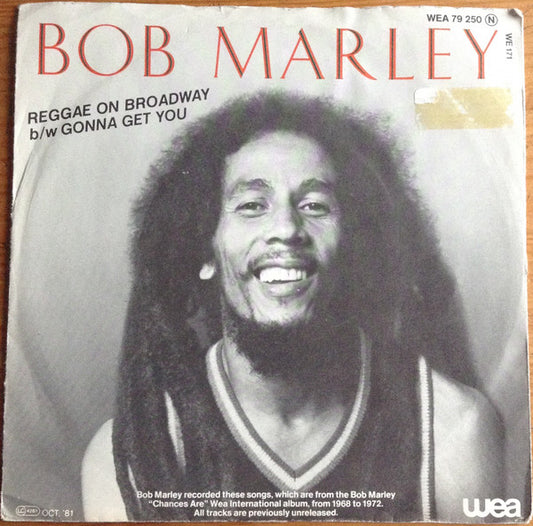 Bob Marley : Reggae On Broadway (7")